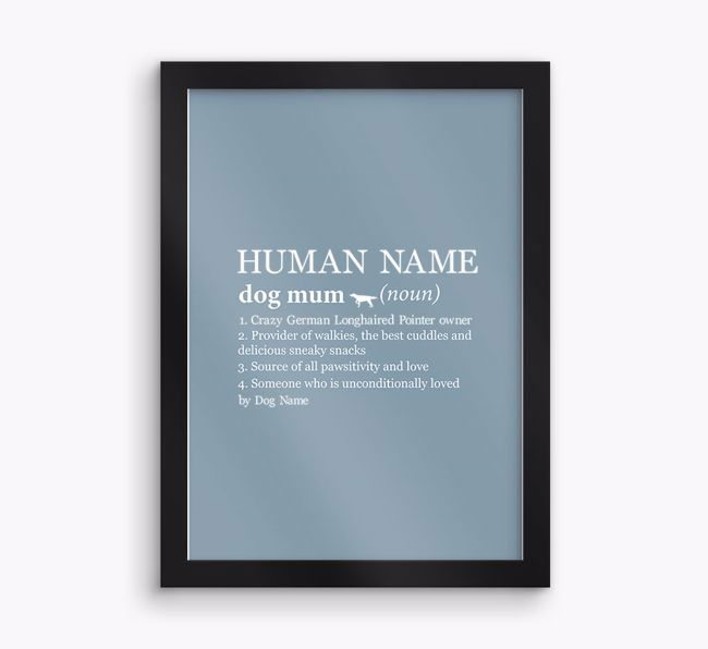 'Mum Definition' Print with {breedFullName} Silhouette